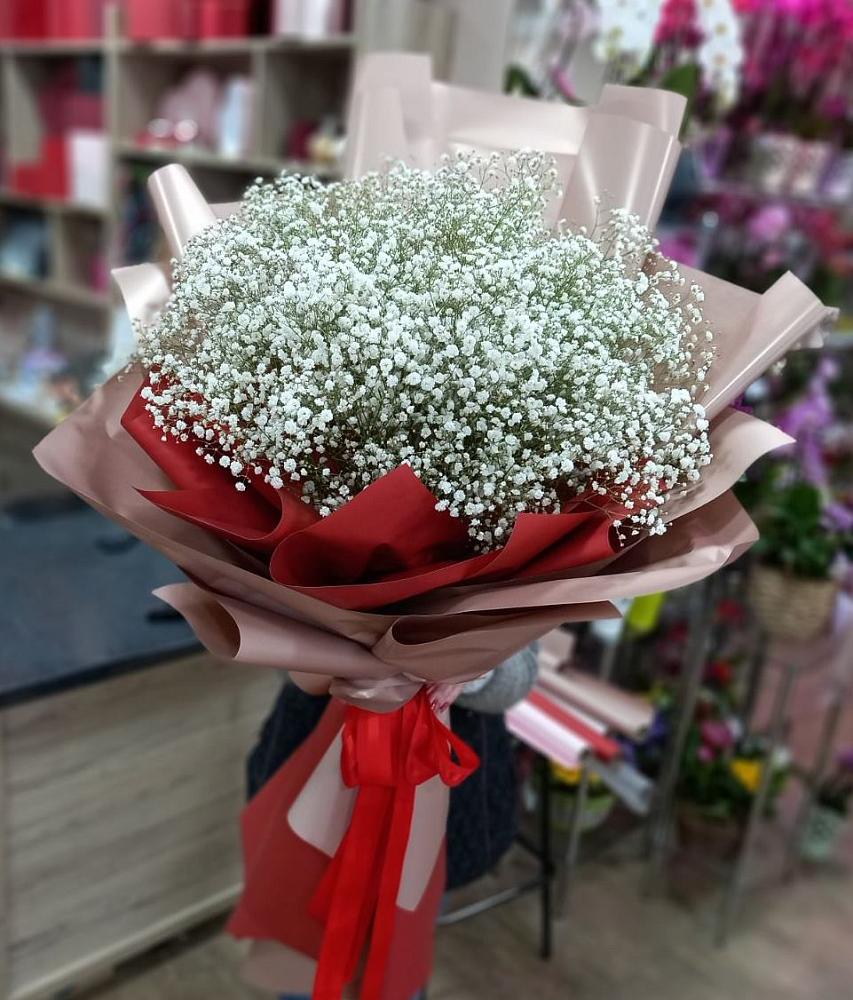 Букет Белые хлопья в Вагае Букет цветов из: Гипсофила в Вагае