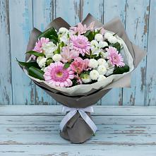 Букет цветов из:  Герберы, Альстромерии и Хризантемы в Вагае