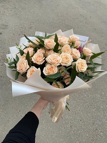 Букет Кремовые розы Латте в Вагае
