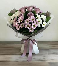 Букет цветов из:  Хризантемы и Розы в Вагае