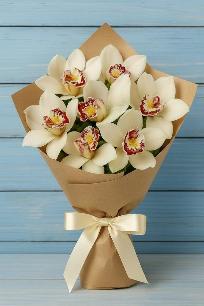 Букет цветов из: Орхидеи и Розы в Вагае