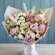 Букет цветов из:  Альстромерии и Розы в Вагае